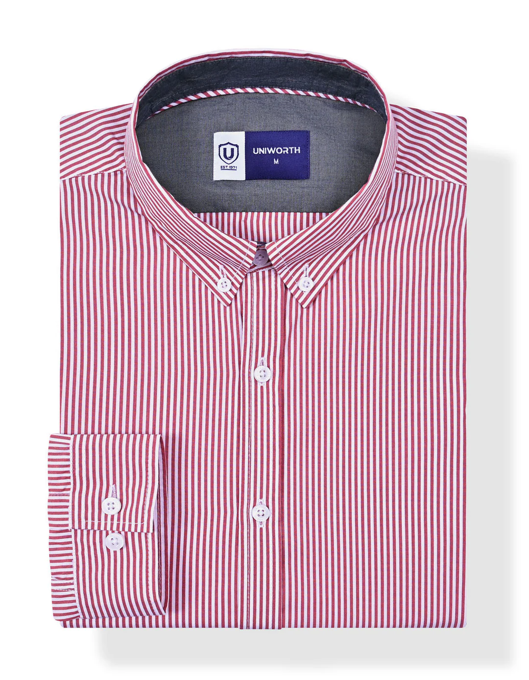 Red Stripe Regular Fit Casual Shirt